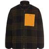Camel Active Giacca in Pile da Uomo con Coulisse Regolabile e Tasca a Contrasto, Marrone Scuro., 4XL