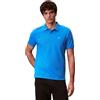 Calvin Klein Uomo Maglietta Polo Maniche Corte Monogram Pique in Cotone, Blu (French Blue), M
