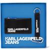 Karl Lagerfeld Jeans Uomini Essential Grainy Pu Key Chain Black One size