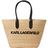 KARL LAGERFELD Donna K/Essential Large Beach Bag Naturale One size