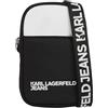Karl Lagerfeld Jeans Uomo Essential Nylon Shoulder Bag White/Black One size