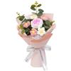 Generic Bouquet di Fiori All'uncinetto Fiore Lavorato a Maglia Fiori Artificiali Completati Fiore Lavorato a Maglia per La Festa Degli Insegnanti, Mamma, Fida, ROSA