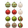 Sharplace 12 pezzi di palline di Natale ornamenti pendenti novità palline di Natale decorazioni appese per feste di Halloween forniture hotel, Style B