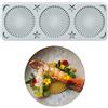 ZEPFJHE 3 cavità rotonde per stampi a forma di conchiglia, stampi per dessert, stampi in silicone per decorazione torte gadget per