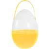 rockible Pasqua riempibile, contenitore a forma di uovo da 9,84 pollici, ornamento vuoto, riempitivo per cestini pasquali per eventi in classe, Giallo