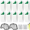 Walkinbear 10 Sacchetti per Folletto VK140 con 12 Profumini, 2 Filtri Motore e 2 Spazzole, Ricambi Compatibili per VK140, VK150, FP140, FP150 | Kit Tutto-in-Uno