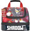 Get Trend SONIC THE HEDGEHOG Borsa Porta Pranzo Bambini Adolescenti Adulti Isolato Porta Pranzo con Scomparti Porta Merenda per Picnic Lavoro Scolastico (Nera Shadow)