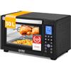 TZS First Austria Mini Forno digitale 30L 1600W Fornetto con regolazione della temperatura fino a 230°C - Con timer di 60 min, 3 altezze di inserimento, teglia e griglia Per cucine piccole e campeggio