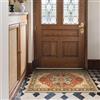 BEIMO Tappeto Boho da Interno 60x90 cm, Vintage Lavabile, Piccoli Orientali Antiscivolo per Porta d'Ingresso, Corridoio, Cucina,Rosso Sbiadito