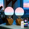 Aigostar 18W 1800LM Lampadina Intelligente E27 G120 Lampadina LED Compatibile con Alexa/Sfumatura di Colore a Strati Superiore e Inferiore/Lampadine Smart RGB+6500K Pack da 2