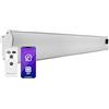 Klarstein Stufa Elettrica Basso Consumo, Colonnina Elettrica da Giardino 3000W, Termosifone Elettrico, Pannello Radiante Infrarossi con Telecomando, Smart WIFI App, IP44, No CO2