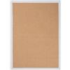 carpetfine Tappeto Sisal colore naturale 240x340 cm tessuto a mano con bordo in cotone bianco | Tappeto naturale antiscivolo Uni in tessuto piatto di fibre naturali per soggiorno e camera da letto