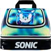 Get Trend SONIC THE HEDGEHOG Borsa Porta Pranzo Bambini Adolescenti Adulti Isolato Porta Pranzo con Scomparti Porta Merenda per Picnic Lavoro Scolastico (Nera Sonic)