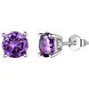 Aurora Tears Orecchini a perno con pietra portafortuna in argento Sterling 925, con pietra portafortuna per nascita, gioielli regalo per donne e uomini, DE0214, One size, Metallo, Zirconie sintetico