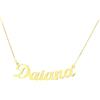 NADIR Collana Unisex Oro Giallo 18kt con Nome Personalizzabile Made In Italy