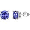 Aurora Tears Orecchini a perno con pietra portafortuna in argento Sterling 925, con pietra portafortuna per nascita, gioielli regalo per donne e uomini, DE0214, One size, Metallo, Zirconie sintetico