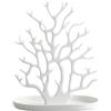 rockible Supporto per Gioielli ad Albero, Porta Orecchini, Decorazione per la casa, Base Staccabile, Moderno Supporto per Gioielli ad Albero, Porta Anelli, Bianco