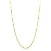 OROVI Collana Donna Oro Giallo 14KT Catena 45 cm, gioiello anallergico confezionato in un elegante astuccio portagioie