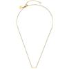 Purelei Collana laterale Cross - impermeabile e regolabile | catena in acciaio inox con ciondolo a croce laterale | placcato oro 14 K/18 carati | simbolo moderno di forza e equilibrio