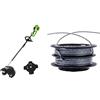 Greenworks 40V Decespugliatore a Batteria Con Motore Brushless, Altezza Regolabile & Bobina a Doppio Filo 2930507, Diametro Del Filo Da 2mm, 4.8m Totale