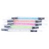 IWOWHERO Pennello Nail Art Doppia Punta in Silicone con Manico Acrilico Trasparente e Set Strumenti per Intaglio e Decorazione Unghie Design e Resistente Adatto per Manicure e Pedicure