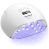 NAILGIRLS Lampade UV Per Unghie,NAILGIRLS 150W Portatile Lampada per Unghie Asciuga Smalto Fornetto Unghie per Manicure Pedicure,Sensore Di Avvio Automatico Lampada Unghie LED UV,4 Modalità Timer,Display LCD