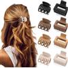 Aucuu 8 Pezzi Mini Mollette Capelli Donna, Mollettone Capelli Donna, Pinza per Capelli, Ciappo per Capelli Antiscivolo, Capelli Clip Artiglio, Ciappi per Capelli per Donne Ragazze