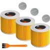 ACOMTUO Set di 3 Filtri Per Aspirapolvere KäRcher,Per Filtro Karcher,Cartucce Filtranti Per KäRcher Wd3 Premium WD2 MV2 MV3 WD 3P,WD 3.200, Filtro di Ricambio per Aspirapolvere Kärcher 6.414-552.0/64145520