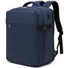 KONO Zaino 40x30x20 Ryanair Bagaglio a Mano 24L, Zaino da Viaggio Aereo Multitasche Compatto Leggero Impermeabile con Scomparto Laptop 15.6 Pollici per Uomo Donna Viaggi Weekend (Blu, 40x30x20cm)