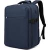 KONO Zaino 40x20x25 Ryanair Bagaglio a Mano 20L, Zaino da Viaggio Aereo Compatto Leggero Impermeabile con Scomparto Laptop 15.6 Pollici per Uomo Donna Viaggi Brevi (Blu, 40x25x20cm)