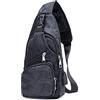 flintronic Zaino Monospalla Sling Bag, Borsa a Spalla Uomo, Borsello Tracolla (includere 1 Cavo USB)