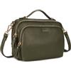 Gladdon Piccola Borsa a Tracolla Donna, Crossbody Bag con 3 Scomparti Capienti, Borsa Mano PU Pelle Sintetica, Borsetta Moda Borse Spalla con Tracolla Regolabile e Rimovibile…Verde