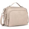 Gladdon Piccola Borsa a Tracolla Donna, Crossbody Bag con 3 Scomparti Capienti, Borsa Mano PU Pelle Sintetica, Borsetta Moda Borse Spalla con Tracolla Regolabile e Rimovibile…Taupe