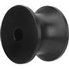 Naroote Gruppo Rulli per Rimorchio per Barche Antiurto Resistente alla Ruggine Supporto Imbottito per Yacht Marini 60 X 45 Mm Nero 1 unità