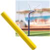 Generico Cuscinetto di Sicurezza Resistente for Pali Rotondi, Cuscinetto for Palo da Basket for Esterni E Interni, for La Protezione E La Sicurezza dei Giocatori(Yellow,11.4cm/4.5in)