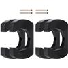 Generico Kayak Paddle Holder, 4PCS Wood Wall Mount Rack, Canoe Oar Storage Display, Durable Paddle Organizer Support, Space Saving Equipment Hanger, Decorative Gear Display Unit | For Garage Cabin Shed