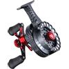 APGLSXY Mano sinistra/destra recupera mulinelli da pesca 3.5: 1 rapporto di trasmissione 4+1 cuscinetti a sfera Mulinelli di ghiaccio 4KG Drag Ice Fishing Equipment Resistant