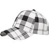 Generico Cappello Uomo Baseball - Cappello Baseball Unisex con Visiera Anatra e Stampato Scozzese alla