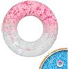Generico Ciambella da Nuoto | con Maniglia Ergonomica e Gonfiabile a con Paillettes | Tubi Da Piscina Estivi | per Principianti Adulti Spiaggia Acquatico Lago Fiume Festa Accessorio Fotografico