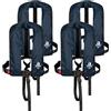 12skipper Set di 4 giubbotti automatici da 12 miglia, diversi modelli, Blu mare, 165N + Lifebelt