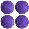 Sixfox Palline da tennis, confezione da 4, per esercizi avanzati, per principianti e allenamento, colore viola