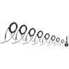 APGLSXY 9Pcs Singolo/Due Gamba Canna Da Pesca Guide Anelli In Acciaio Inox Ceramica Anelli di Ceramica Rod Tip Guide Outdoor Accessori Da Pesca Accessori
