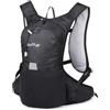 buffup® Zaino MTB 15L - Leggero e Versatile per Ciclismo, Escursionismo, Running e Trekking - Zaino Idratazione per Sport all'Aria Aperta (nero-)