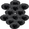 WRITWAA Supporto Motore Leggero e Facile da Usare per Kayak in PVC Nero Kit da 12 Pezzi per Barche da Pesca e Gommoni Gonfiabili