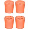 Kelisdi Accessori per attrezzatura da pesca in silicone tappi terminali per canna da pesca con cuscino per coda di protezione per la coda, 4 tappi da pesca
