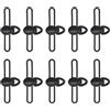 APGLSXY Supporto per amo, 10 pezzi in silicone con clip di sicurezza per asta, esche sicure per l'organizzazione degli attrezzi, facile installazione, strumento per ami da pesca