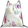 Generic Fashion Coulisse Borsa da Palestra Beautiful Spring Fresh Flower Sacchetto Sportivo Personalizzato Gym Sack per Viaggi Nuoto Adulto 36X42Cm