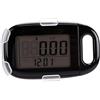 Leftwei Pedometro di Movimento Tracker di Passi di Facile Lettura per Anziani con Display Trasparente con Clip in Vita