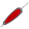 ZMdooreasy Esca a cucchiaio con luce riflettente per superficie e perno curvo girevole per un volo stabile durante la pesca a traina o il lancio lento affondamento (12#)
