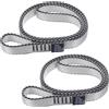 PATIKIL 24 Pollici Fasce di Arrampicata in Nylon, 2pz Cinghie in Tessuto Resistente 18mm Cinghie per Arrampicata Roccia per Altalena Amaca Yoga Aereo, Grigio